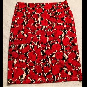 LuLaRoe 3X Floral Skirt EUC